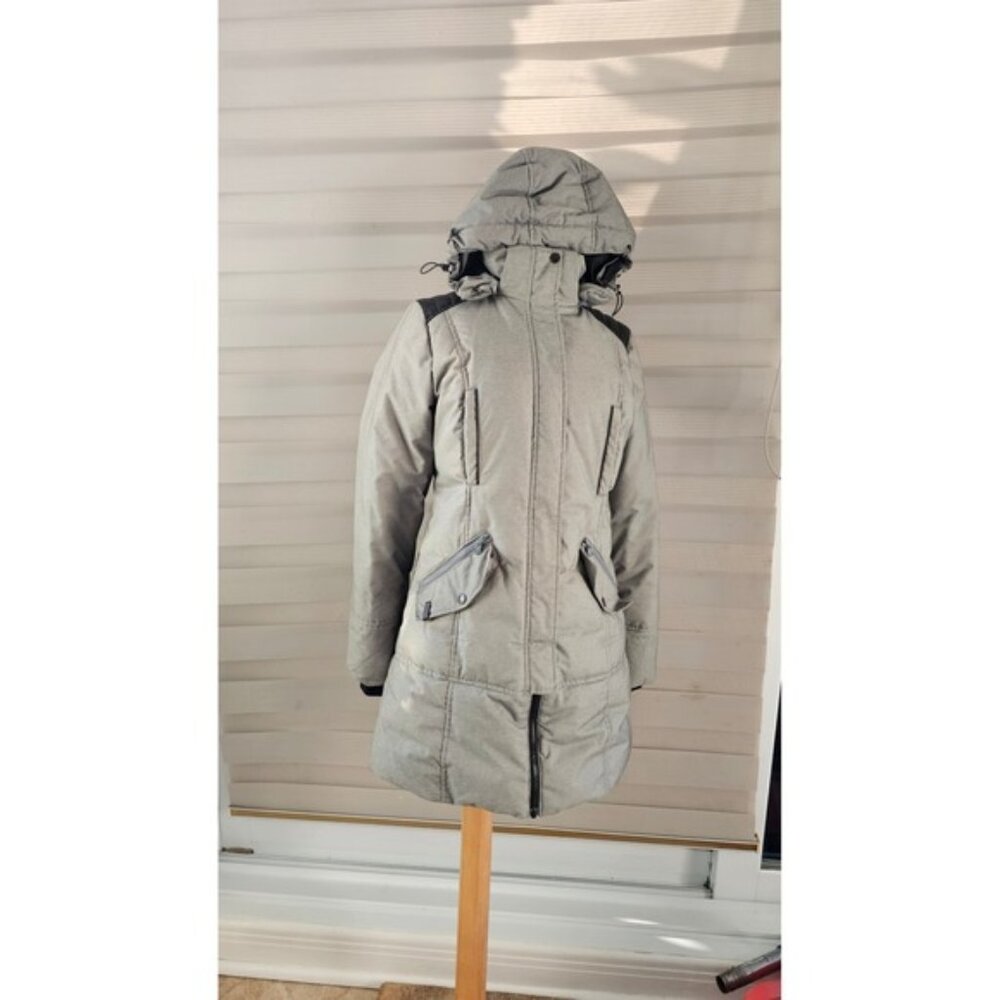 Paradox Puffer Coat with Hood Winter Warm Full Zip Front Pockets